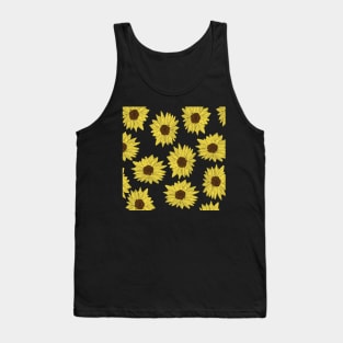 Sunflower Pattern Tank Top